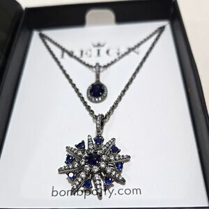 Reign Sapphire & Quartz Necklace